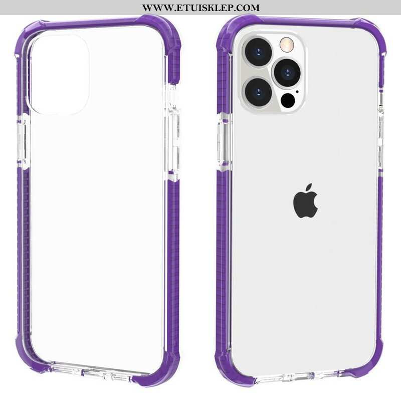 Etui do iPhone 13 Pro Przezroczyste Krawędzie Silikonowe